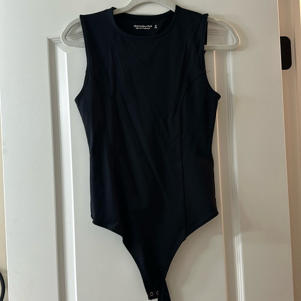 Black high neck Abercrombie bodysuit